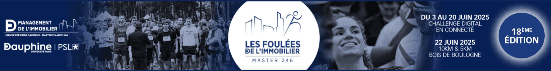 Foulées de l'Immobilier 2025 banner ambilight