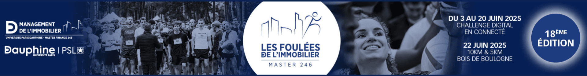 Foulées de l'Immobilier 2025 banner